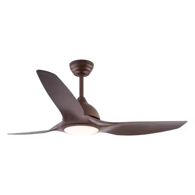 Tulip 52 Inch Aero Series Elite Wood/Silk Ceiling Fan With Remote Control