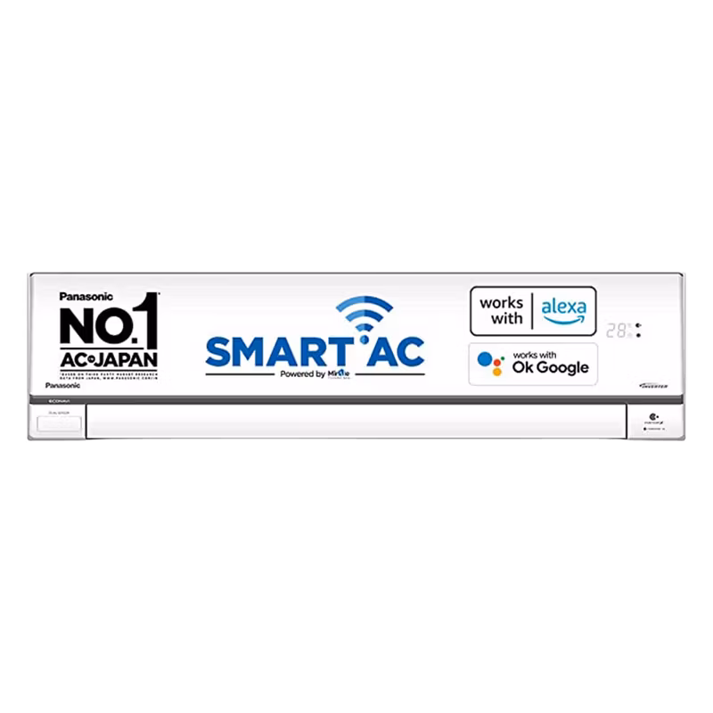 Panasonic 1.0 Ton CS-HU12YKYW 12000BTU Wall Super Premium Inverter Air Conditioner (ID)