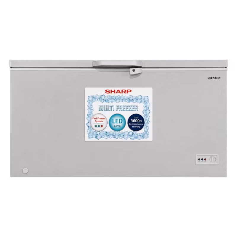 Sharp 435 Ltr (Net) 510 Ltr (Gross) SJC528-GY Chest Freezer