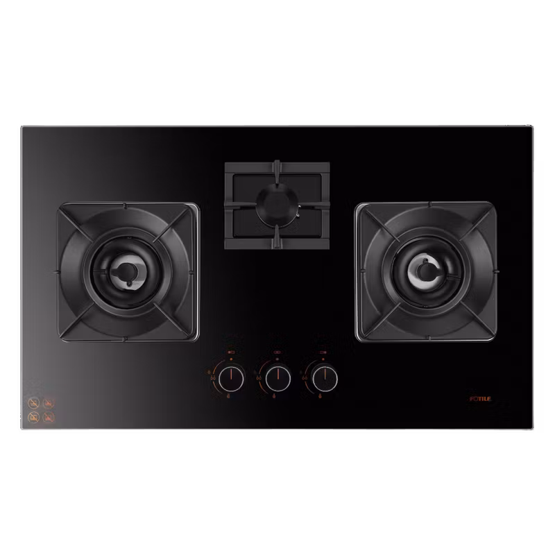Fotile GHG88329-i 3 Burner Tempered Glass Gas Hob